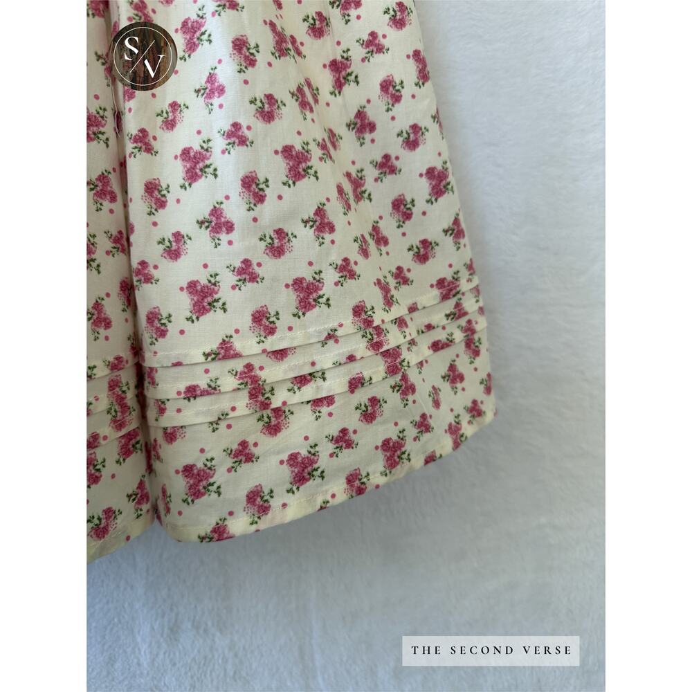 A Row Floral Mini Dot Dress Size Large Coquette Mini Dress Size Large - Picture 9 of 11